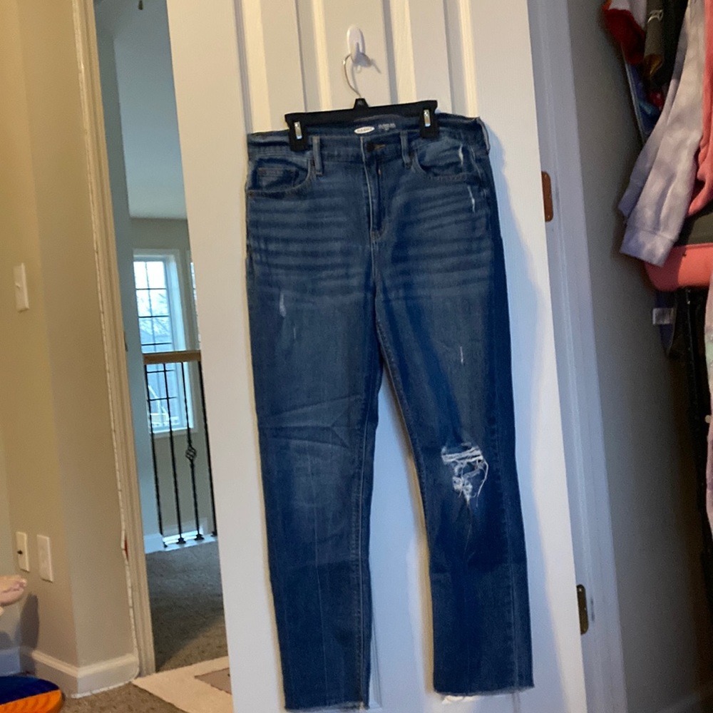 Old Navy the perfect straight ankle jeans size 10